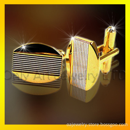 Fashionable Two Tones Shirt Button Cufflink for Men (OACL0021)